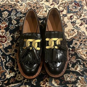 Faux Leather Platform Loafers